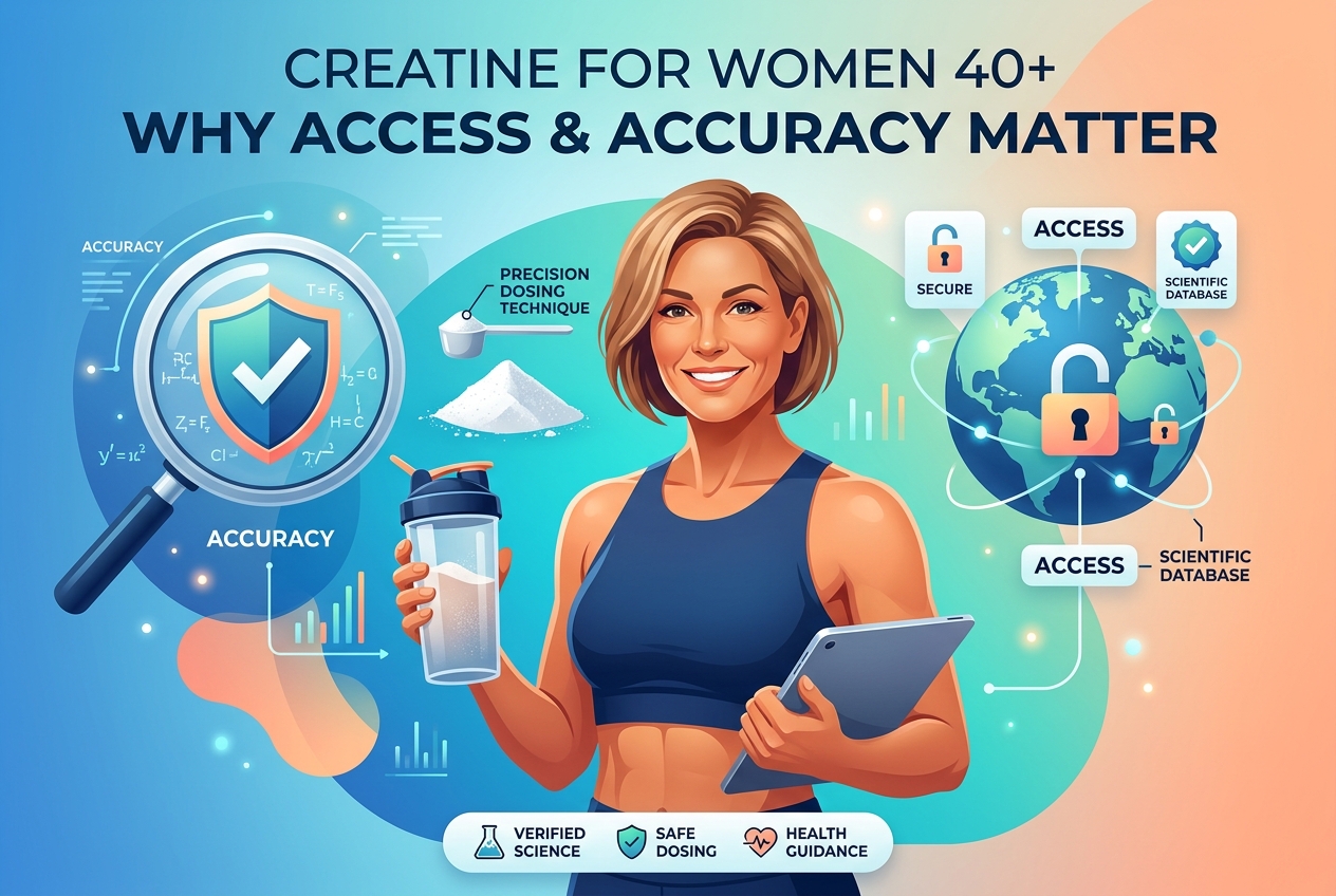 Creatine for Women Over 40, Why Access and Accuracy Matter