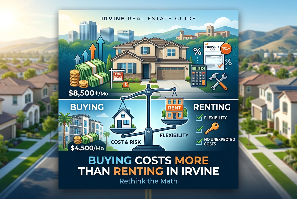 Buying a Home in Irvine Often Costs More Than Renting and Risks Don’t Disappear