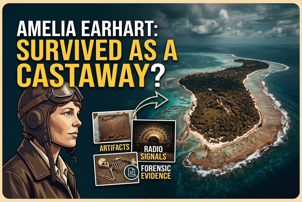 Amelia Earhart Likely Survived as a Castaway on Nikumaroro Island