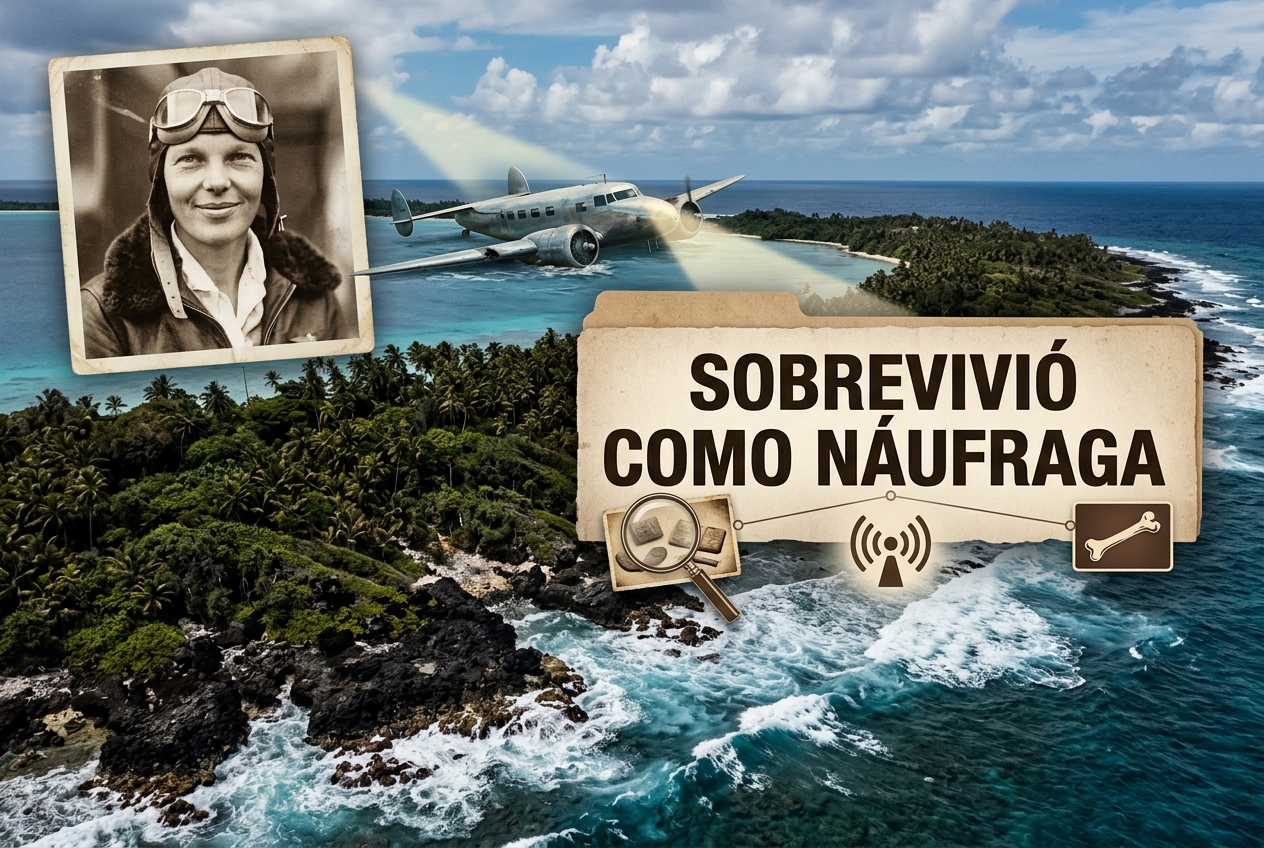 Es probable que Amelia Earhart sobreviviera como náufraga en la isla Nikumaroro