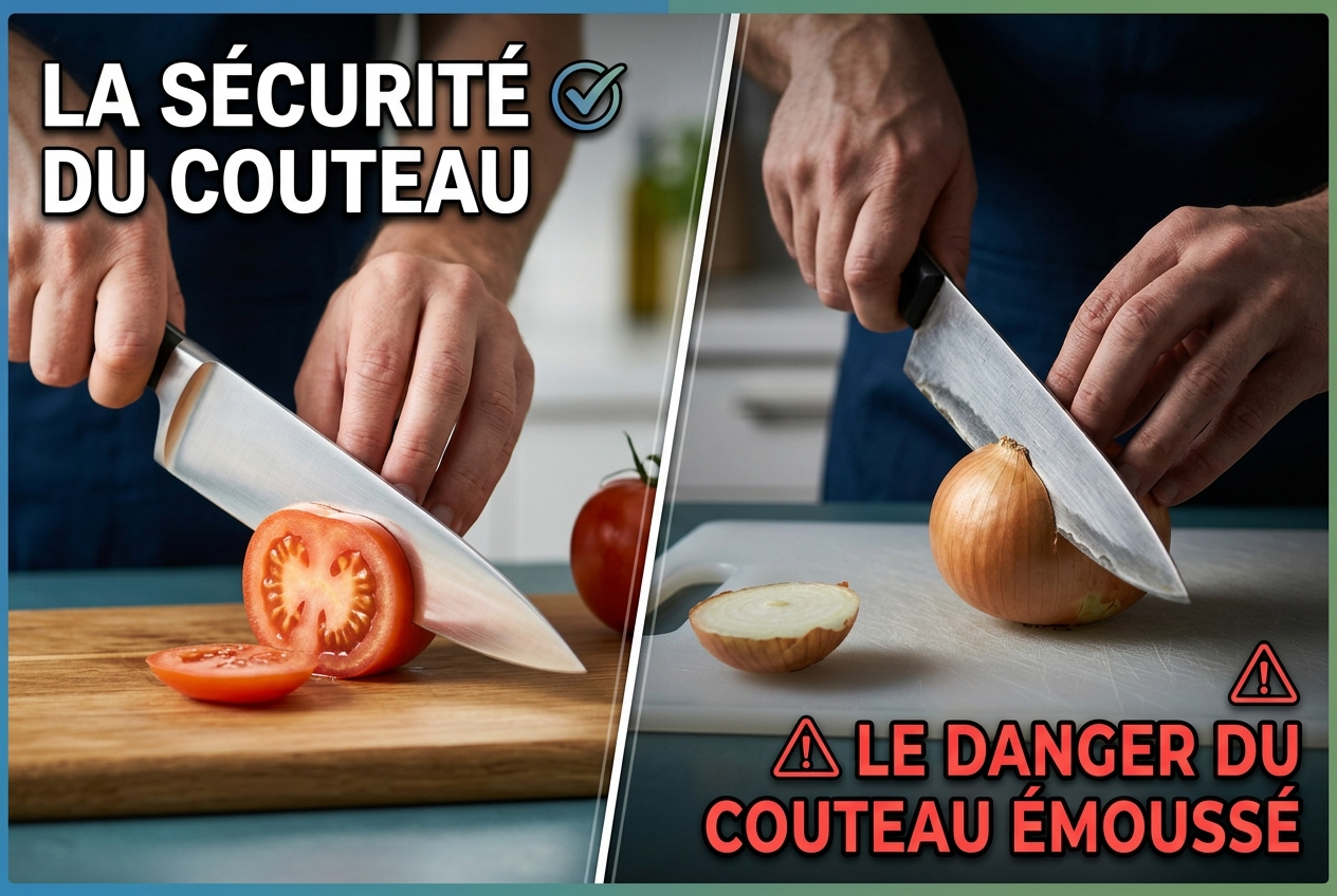 Ne craignez pas le couteau tranchant. Craignez le couteau émoussé.