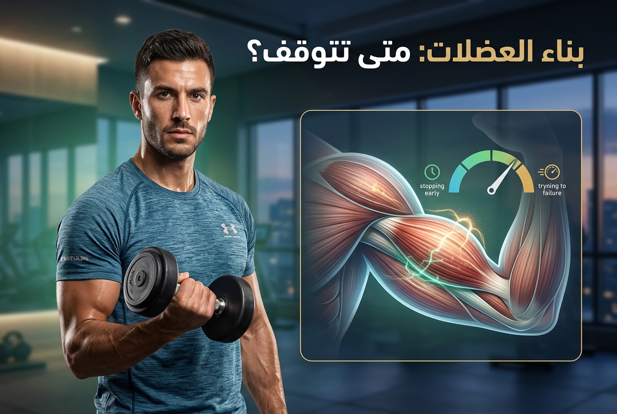 عندما يؤدي التوقف المبكر إلى بناء عضلات أكثر من الاستمرار حتى الفشل