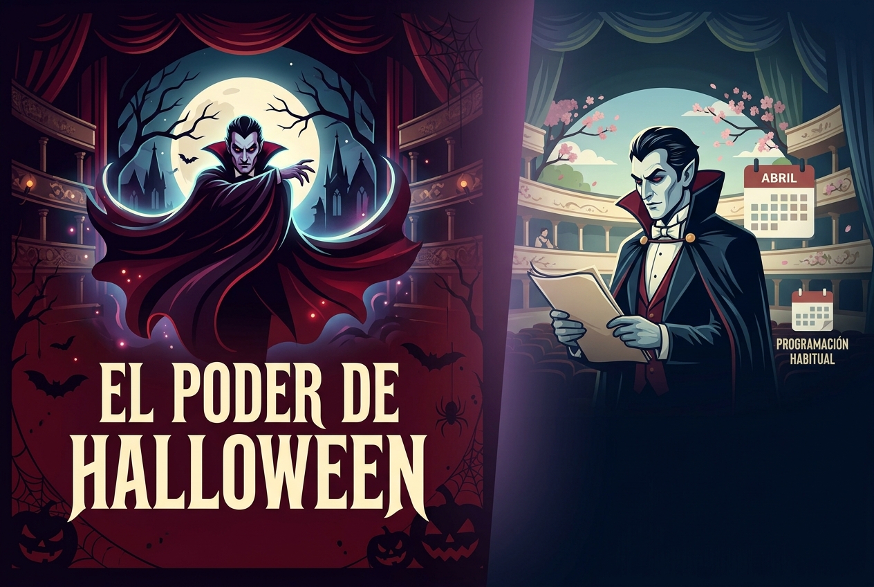 Planificar espectáculos de Drácula alrededor de Halloween los hace más poderosos