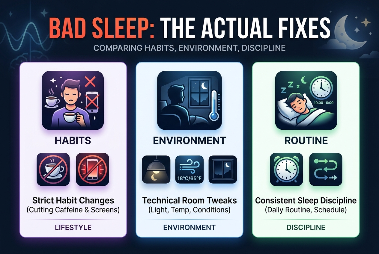 What Actually Fixes Bad Sleep