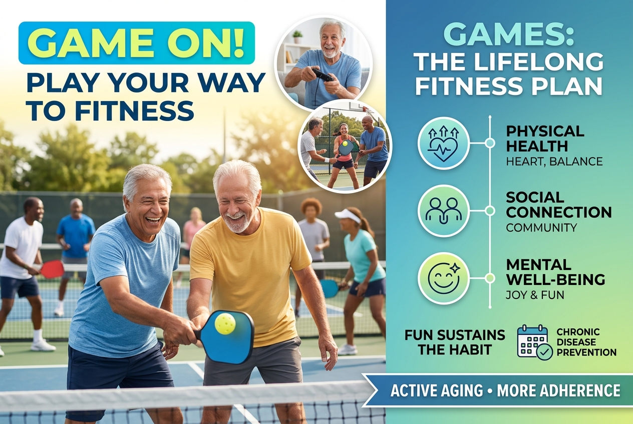 Games, Not Gym Workouts, Are the Best Lifelong Fitness Plan