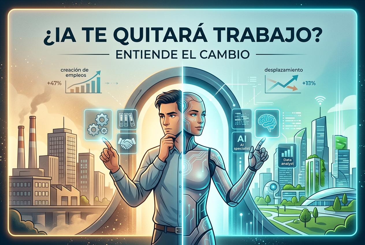 ¿Realmente la IA te quitará el trabajo o solo lo cambiará?