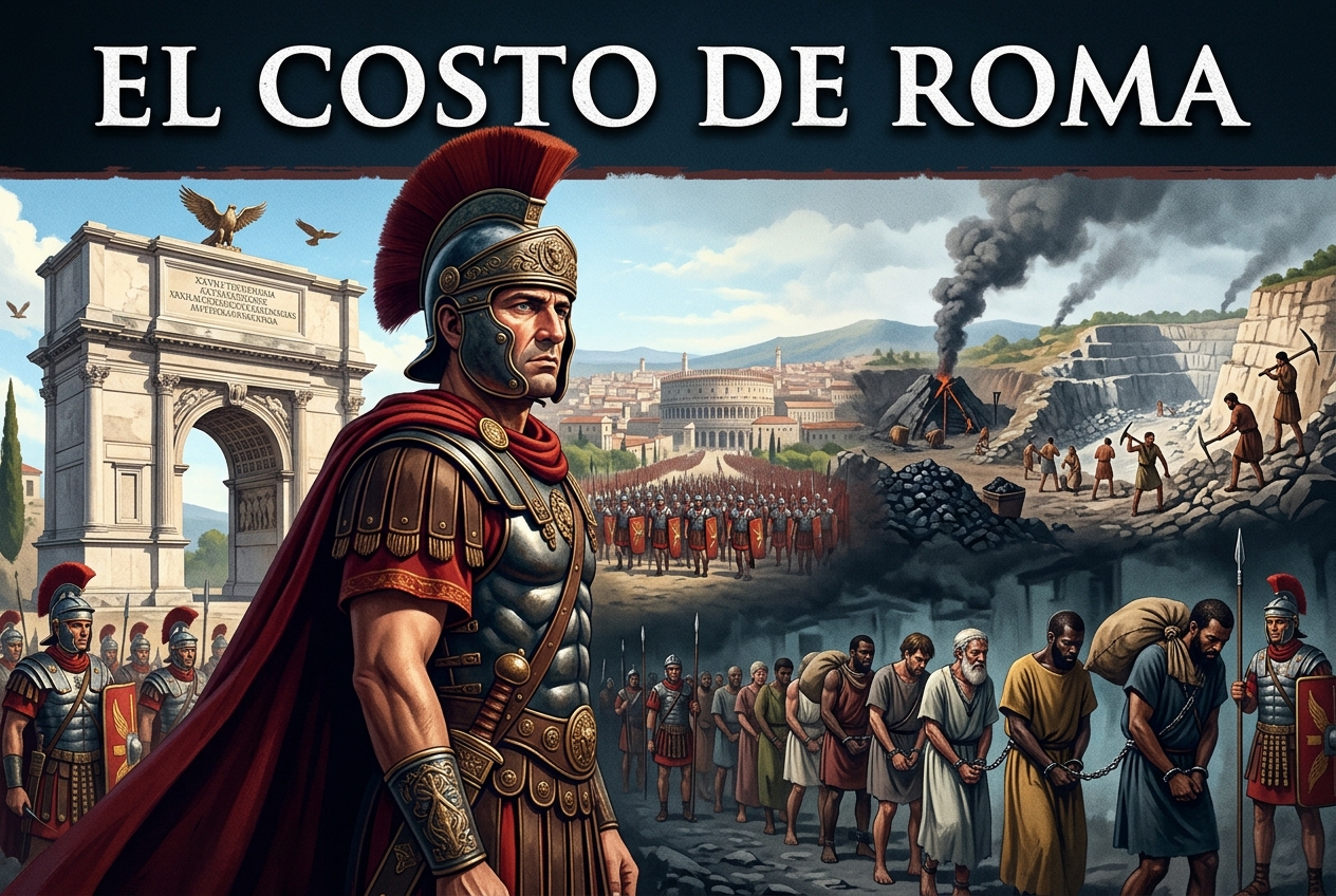 El Imperio Romano Prosperó gracias a la Conquista Brutal, la Esclavitud y la Explotación