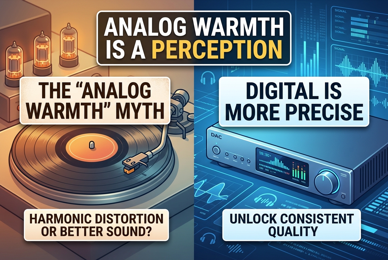 Analog Warmth Is Mostly a Perception, Not Superior Sound Quality