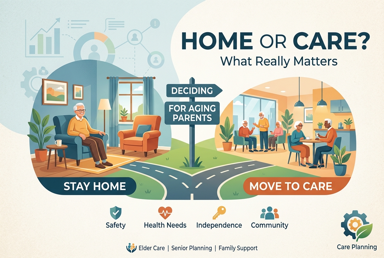 Should Your Parent Stay Home or Move to Care? What Really Matters