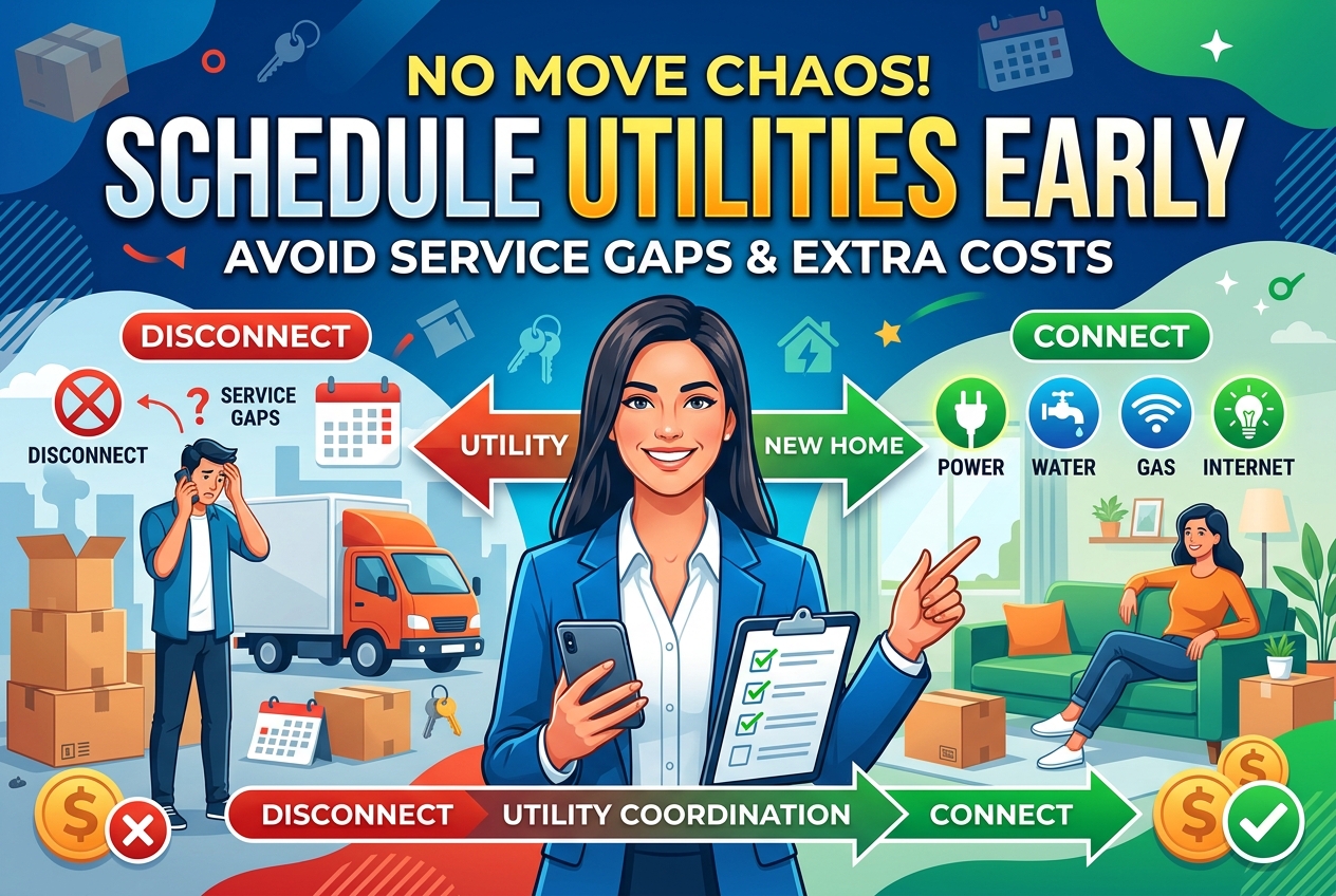 Schedule Utilities Before Moving to Avoid Chaos and Extra Costs