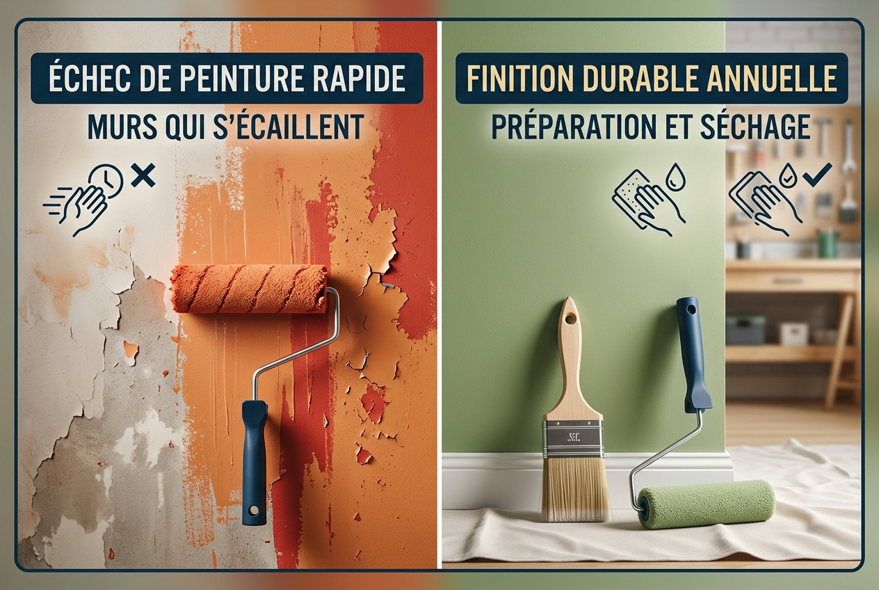 Sauter la préparation et votre peinture échoue en moins d'un an