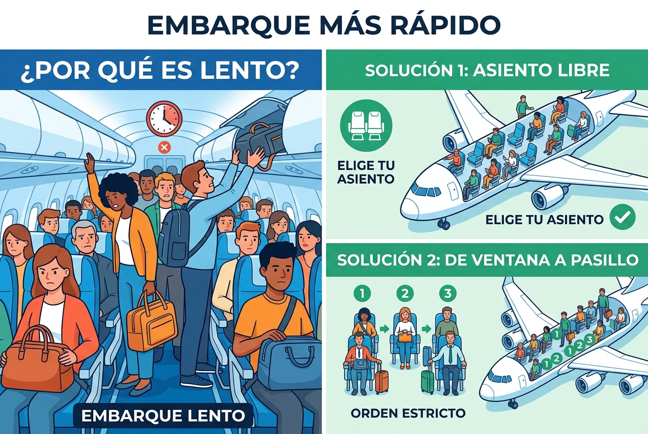 Why Airplane Boarding Drags, and Two Ways to Fix It
