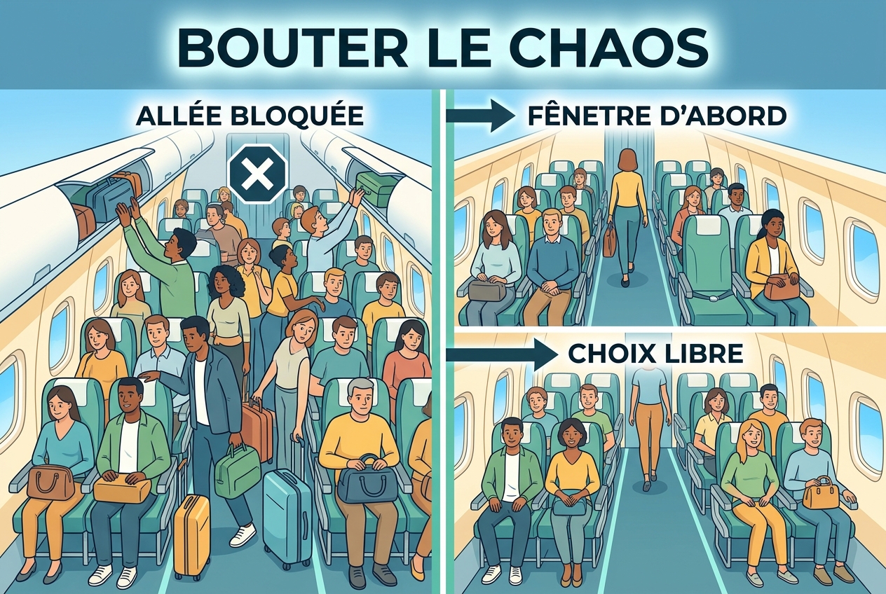 Why Airplane Boarding Drags, and Two Ways to Fix It