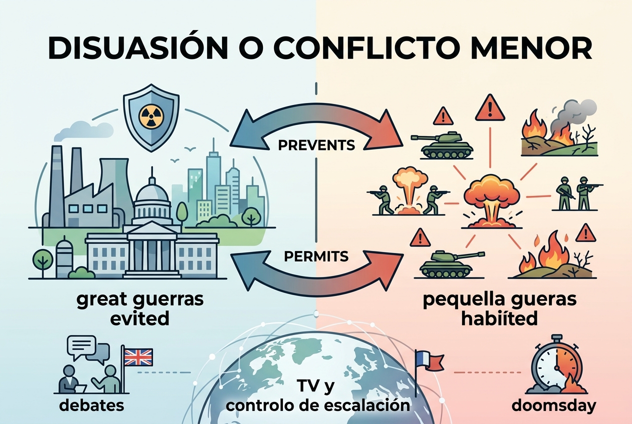 Las bombas que previenen grandes guerras permiten guerras pequeñas