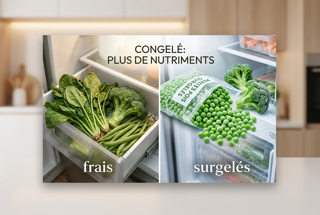Les légumes surgelés sont plus frais que les légumes frais