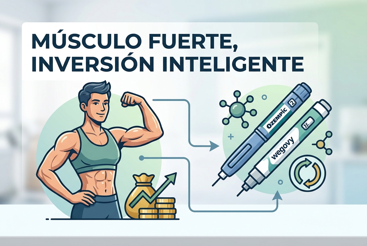 Mantén tus músculos fuertes y tu dinero bien invertido con Ozempic o Wegovy