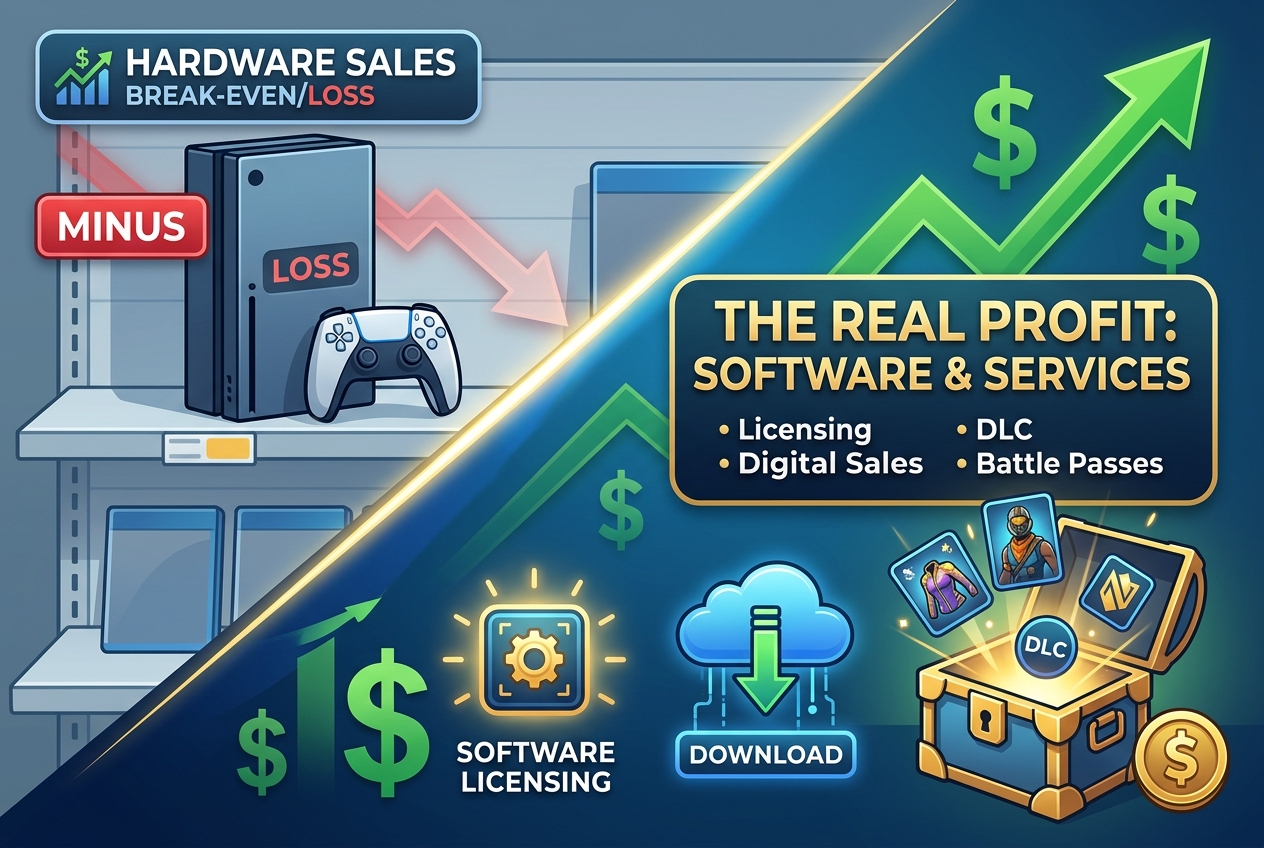 Game Makers Rely on Software Sales, Not Hardware, to Make Money