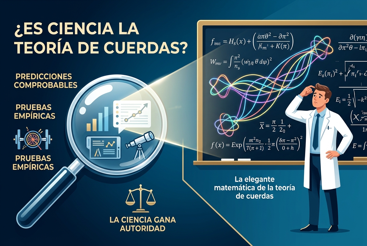 La teoría de cuerdas no es ciencia hasta que haga predicciones comprobables