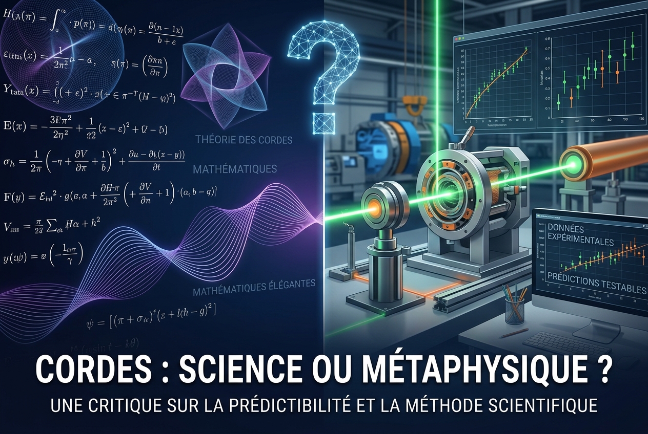 La théorie des cordes n'est pas une science tant qu'elle ne fait pas de prédictions testables