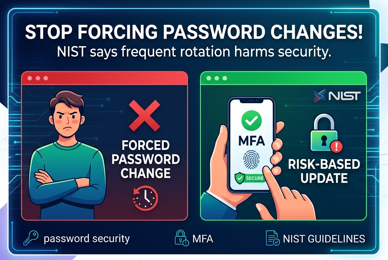 Forcing Password Changes Without a Problem Hurts Security, NIST Says