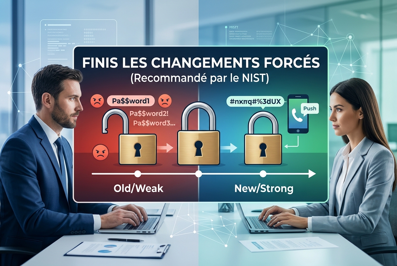Forcer le changement de mot de passe sans raison nuit à la sécurité, selon le NIST