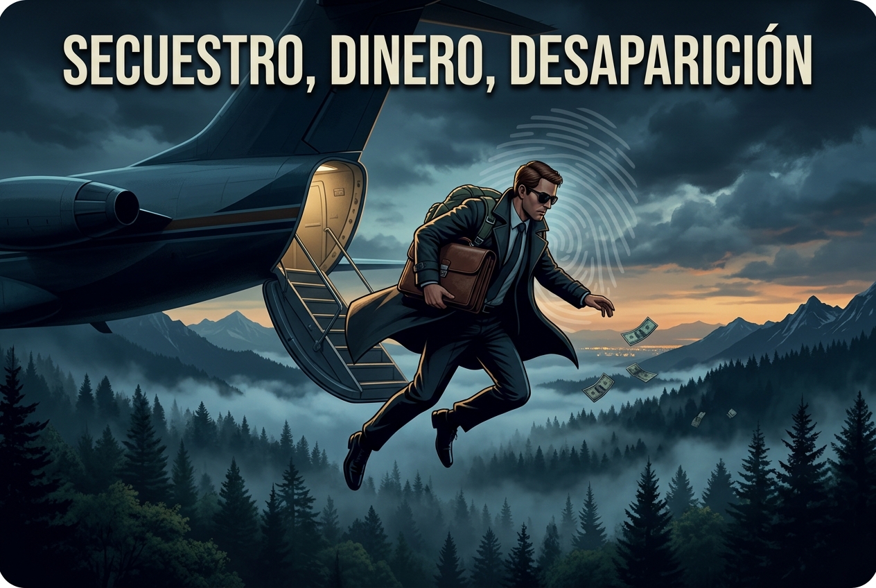 Saltó de un avión secuestrado y desapareció para siempre