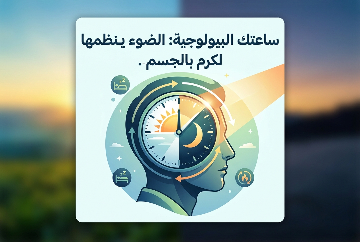 ساعتك البيولوجية تعمل بالضوء، لا بالإرادة