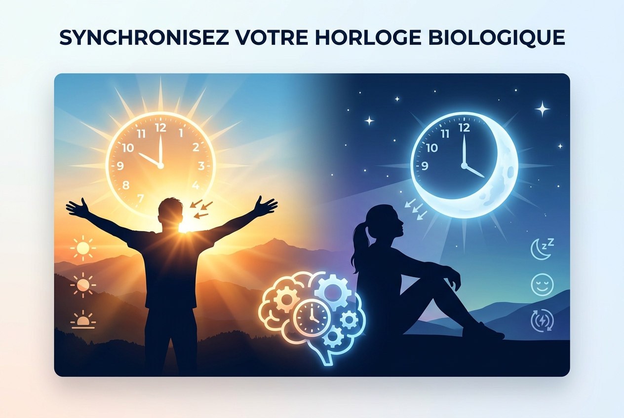 Votre horloge biologique fonctionne avec la lumière, pas avec la volonté