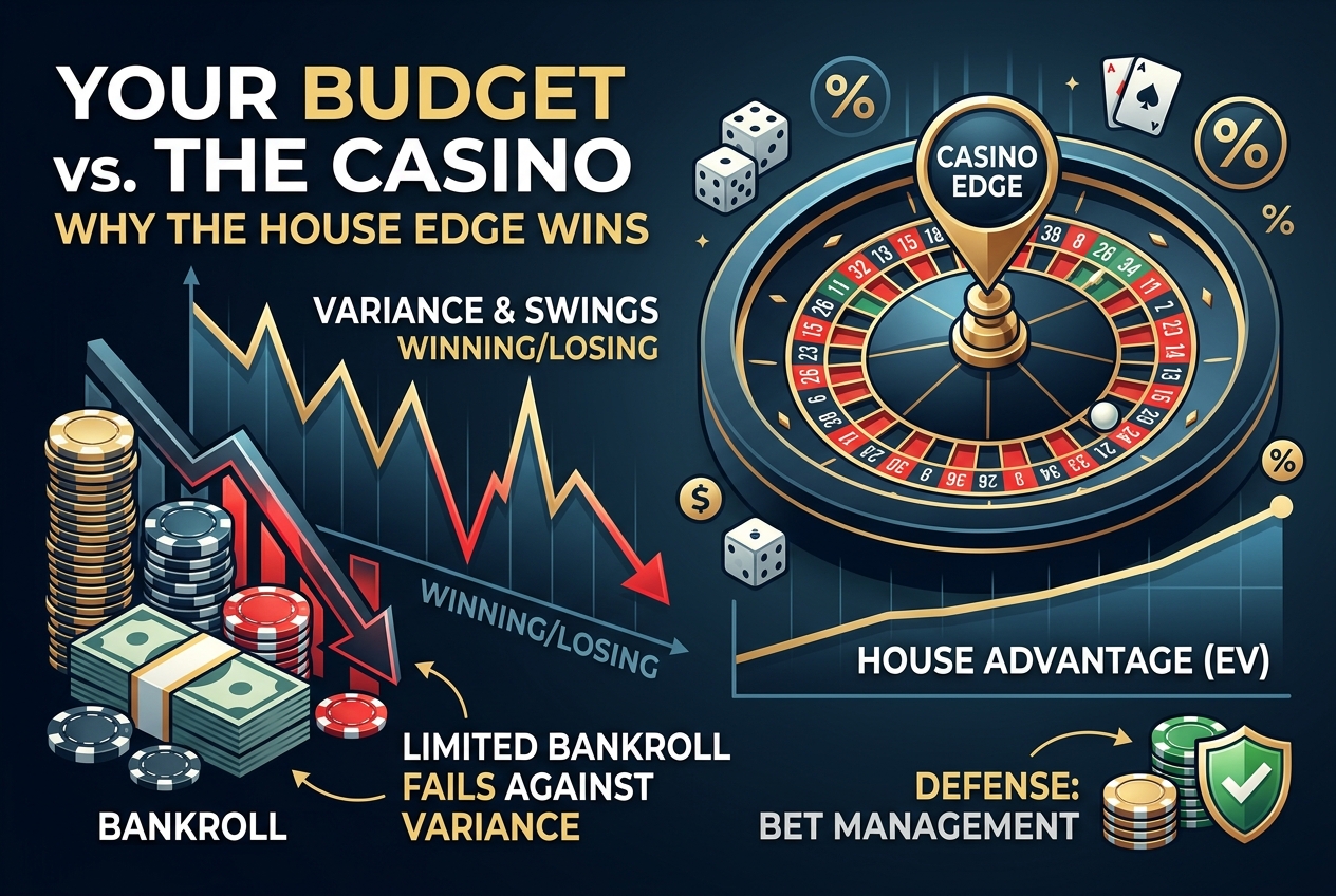 You Lose Because Your Budget Can't Handle the Casino's Built-In Edge
