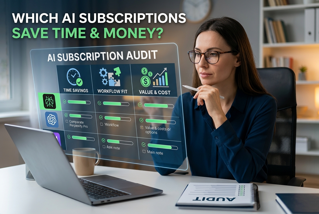 Which AI subscriptions actually save you time and money