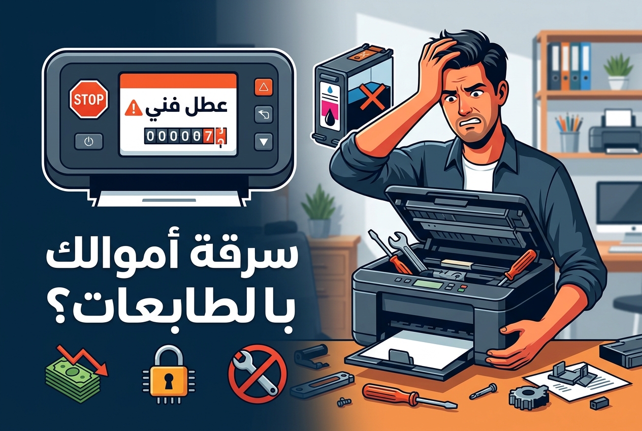 لماذا صُمِّمت الطابعات لتعطّل وتكلّفك المزيد