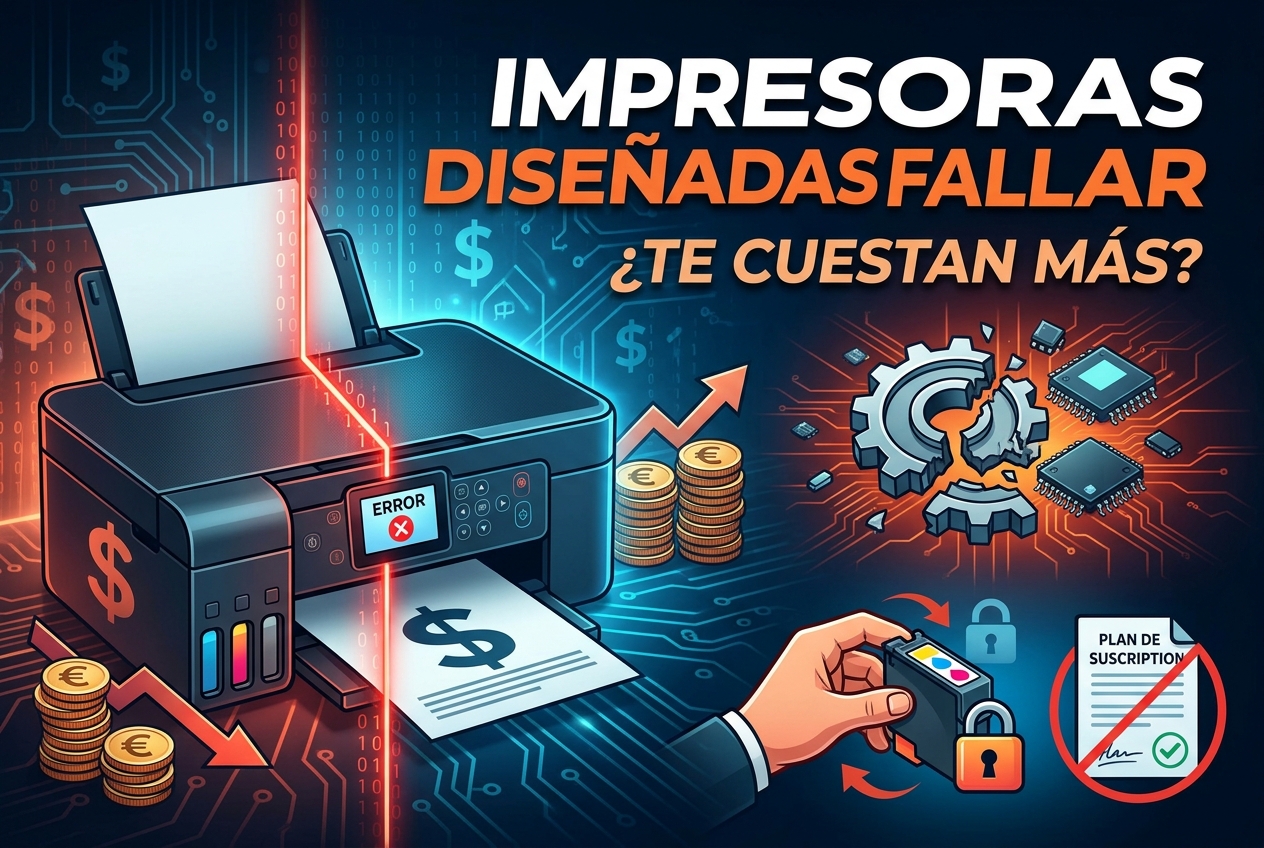 Por qué las impresoras están diseñadas para fallar y te cuestan más