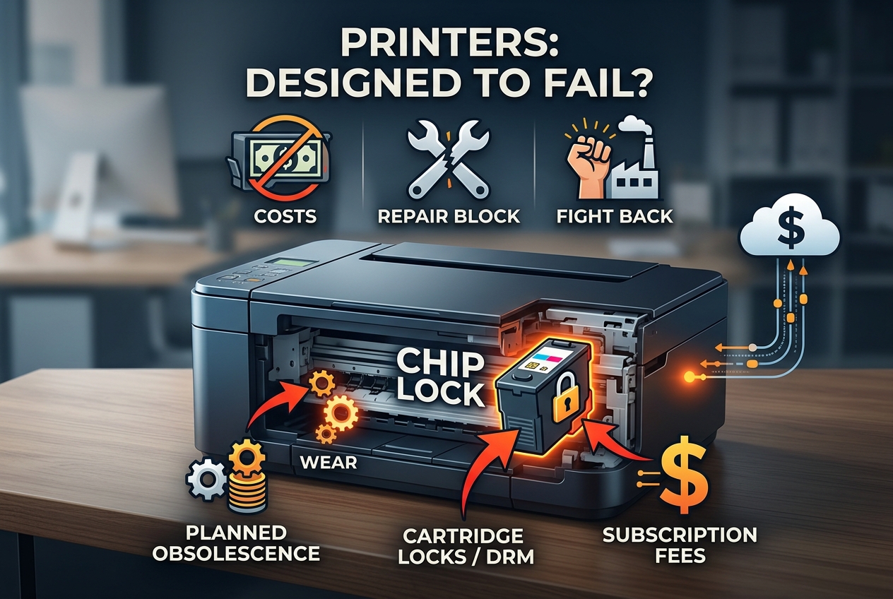Why Printers Are Built to Fail and Cost You More
