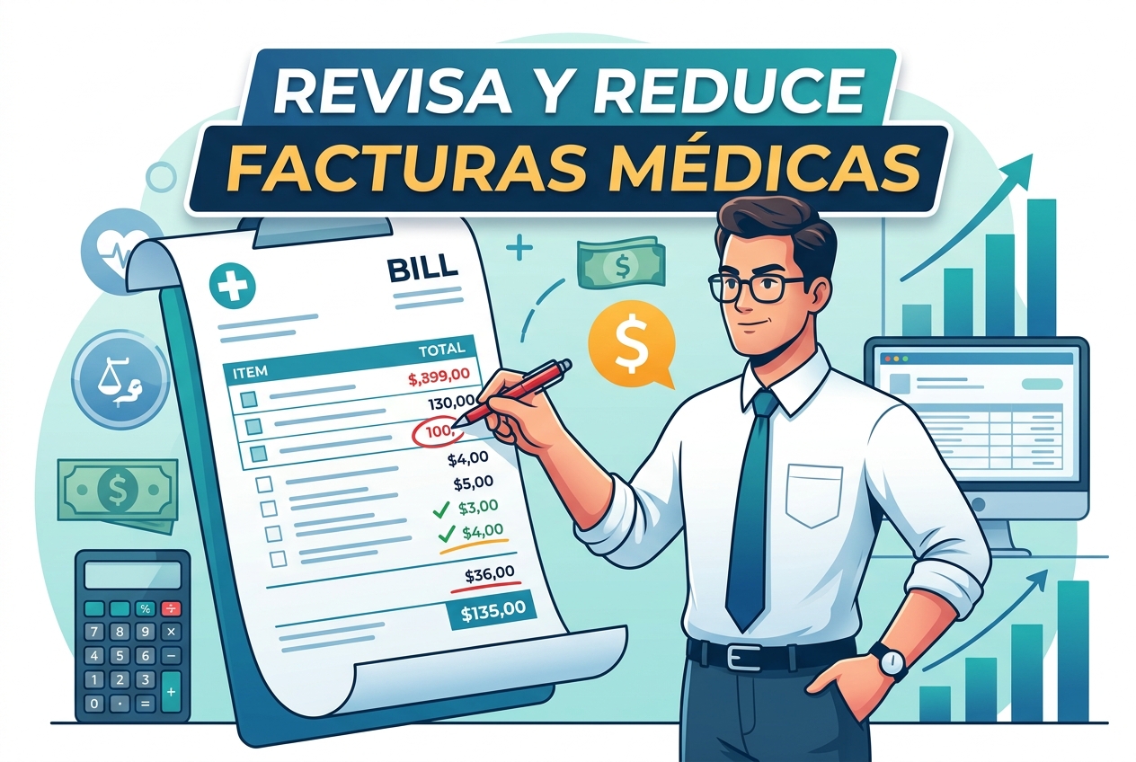 Puedes luchar y reducir tus facturas médicas desafiando errores