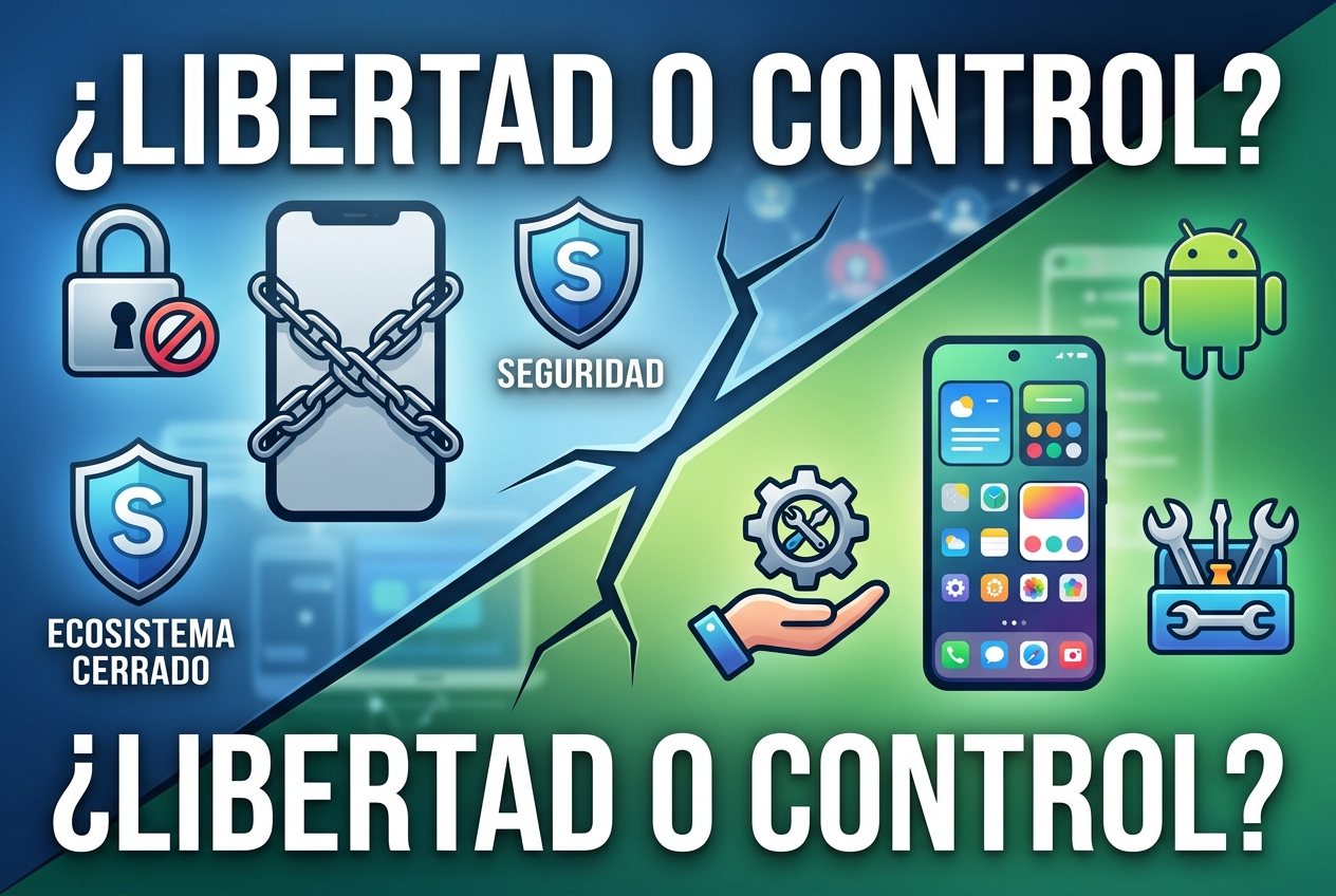 Android te da libertad que el iPhone deliberadamente te quita