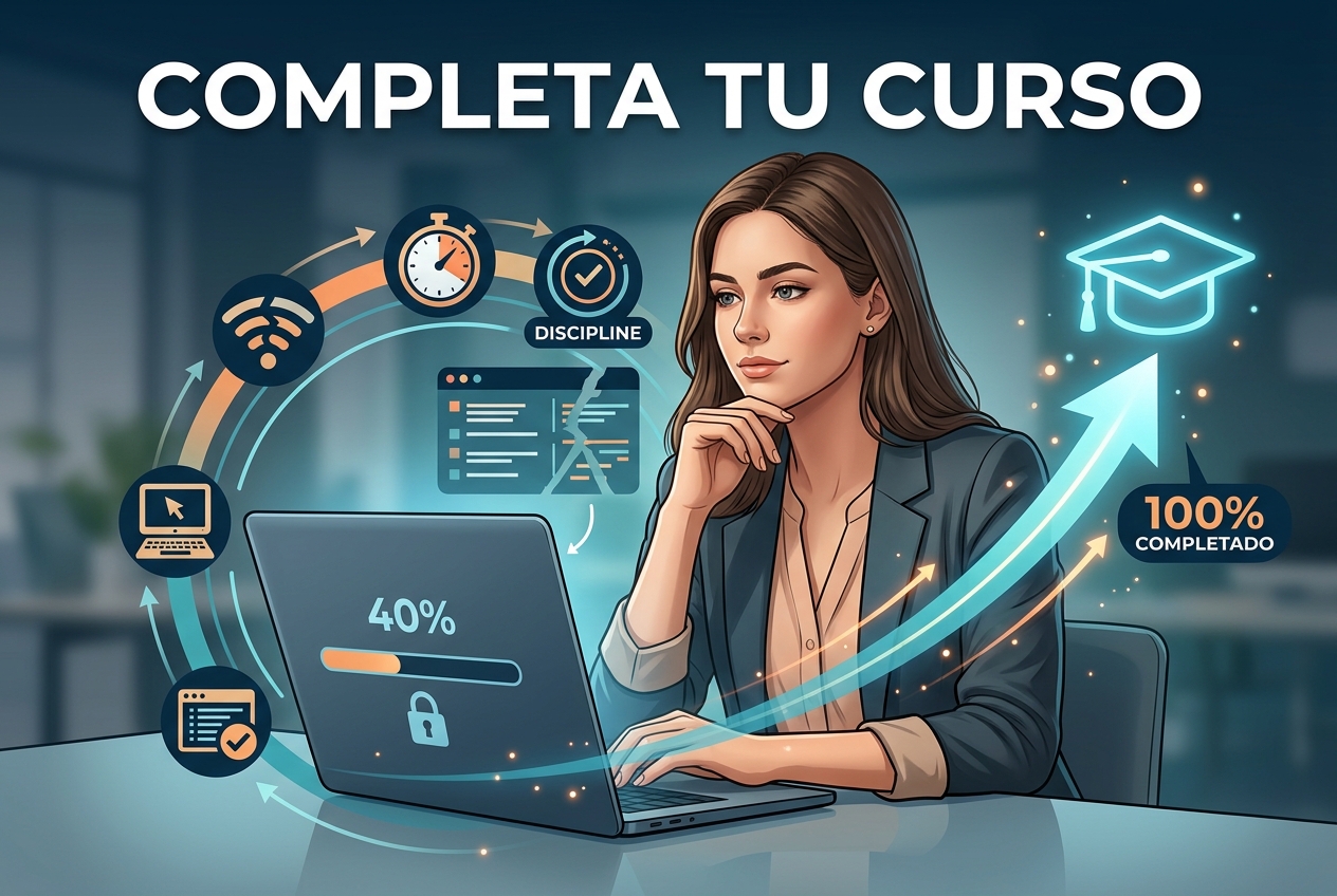 Por qué comprar un curso en línea no significa que lo terminarás