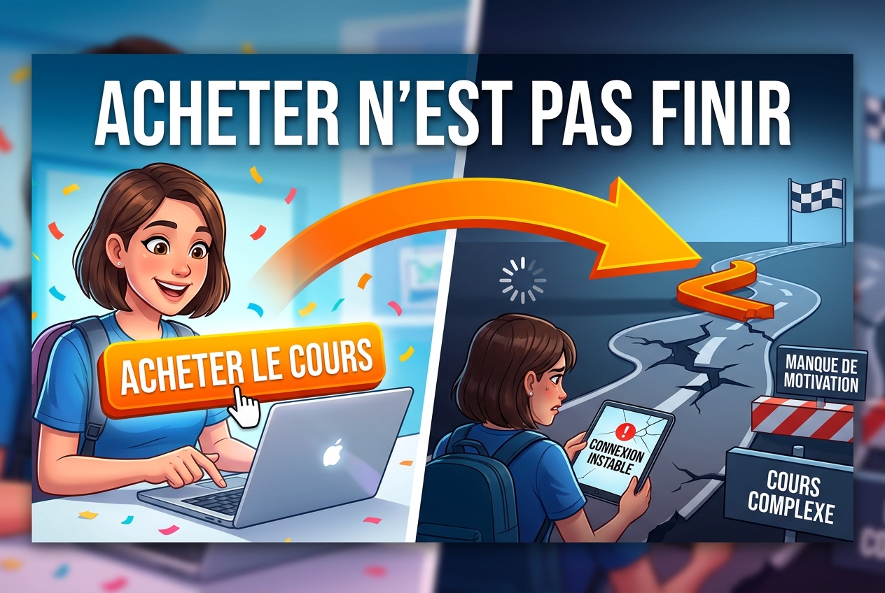 Pourquoi acheter un cours en ligne ne signifie pas que vous le terminerez