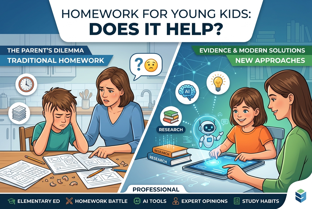 Does Homework Actually Help Young Kids Learn?