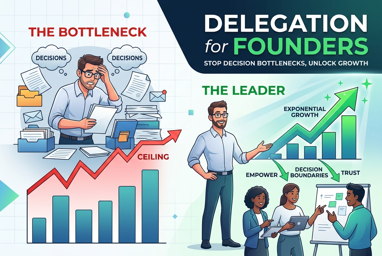 Founders Who Won't Delegate Decisions Cap Their Own Growth