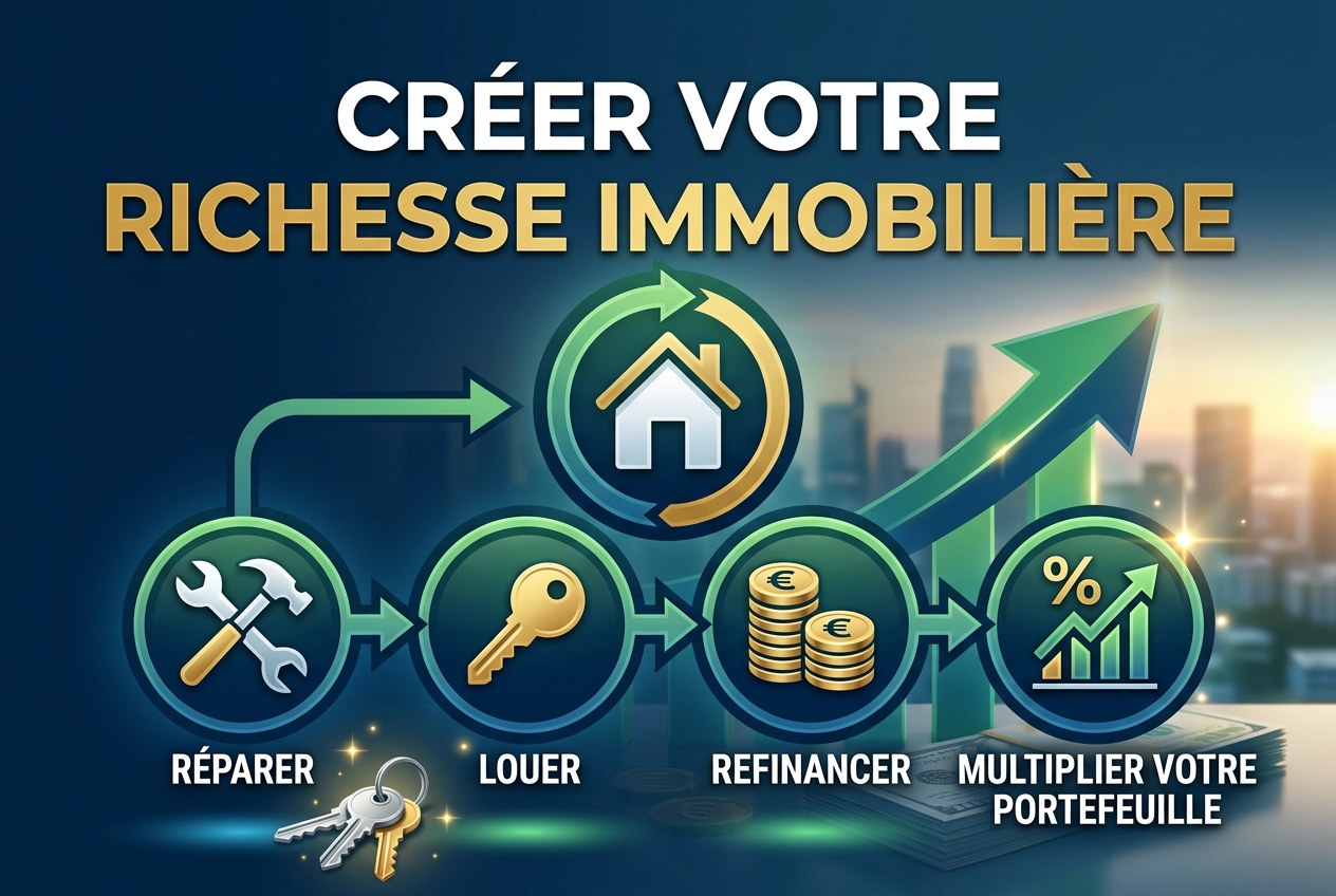 Construire sa richesse avec des maisons locatives signifie réparer, louer et refinancer rapidement