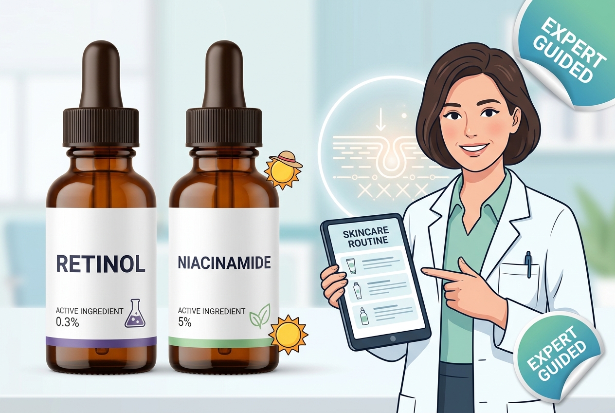 Personalized Skincare with Retinol and Niacinamide Needs Expert Guidance