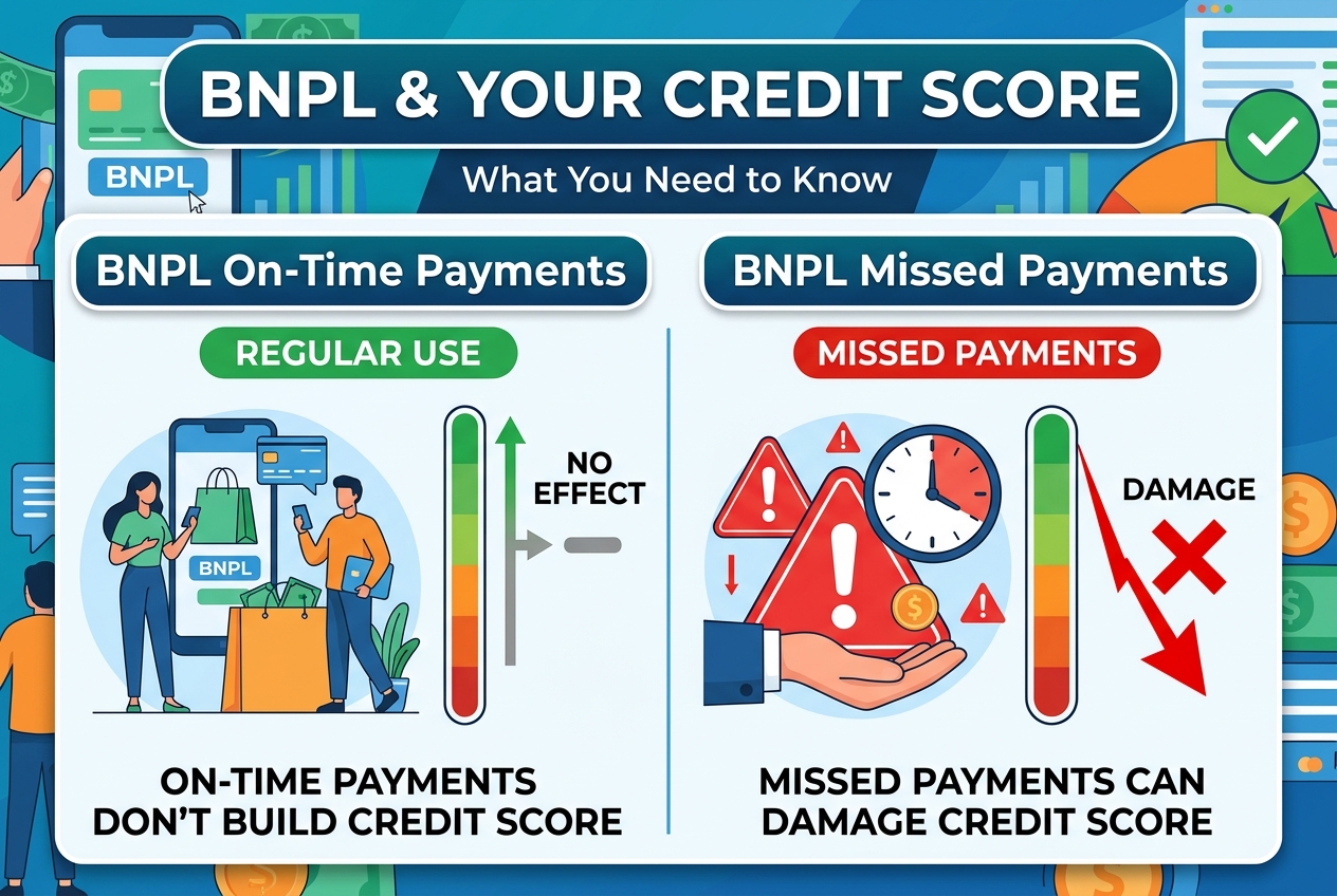 Buy Now Pay Later Usually Doesn’t Build Your Credit Score Until You Miss Payments