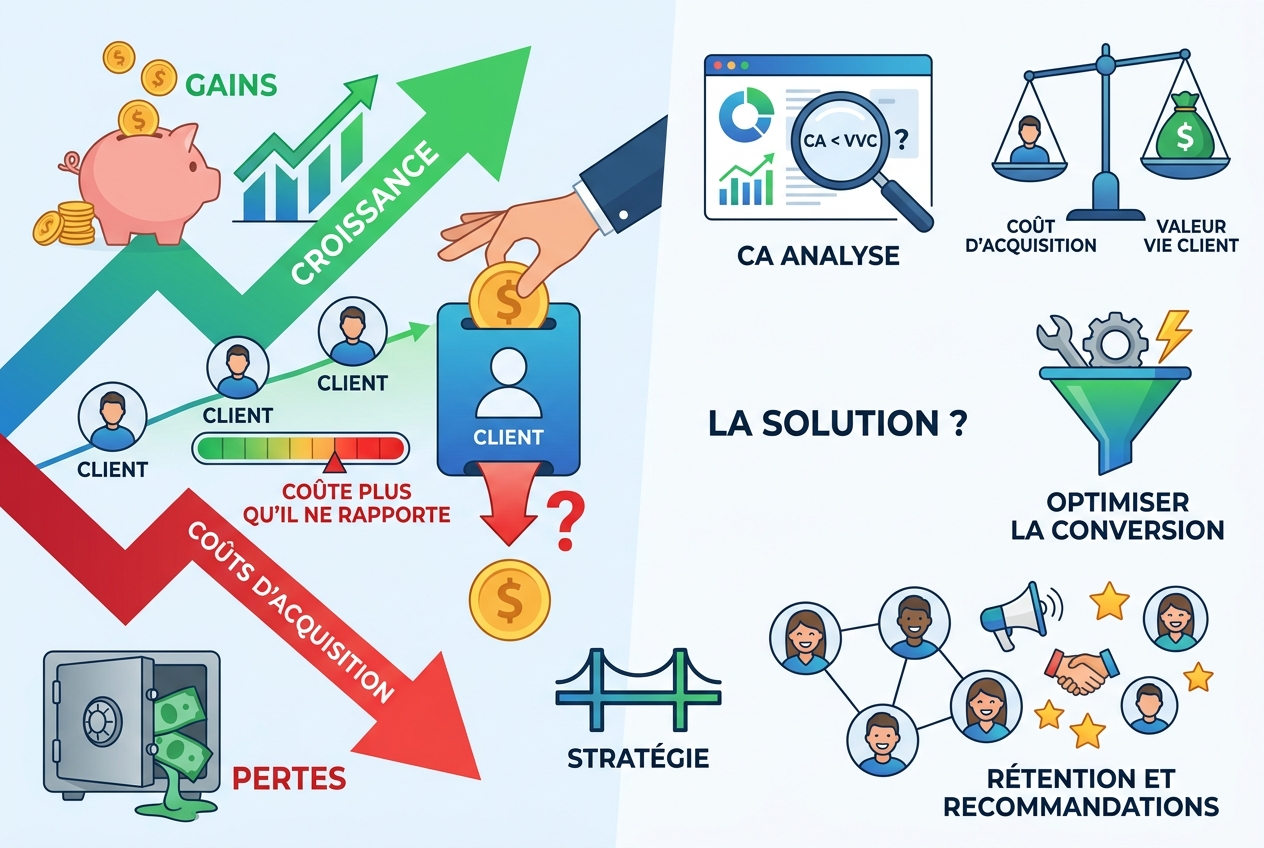 Quand gagner de nouveaux clients coûte plus cher qu'ils ne rapportent