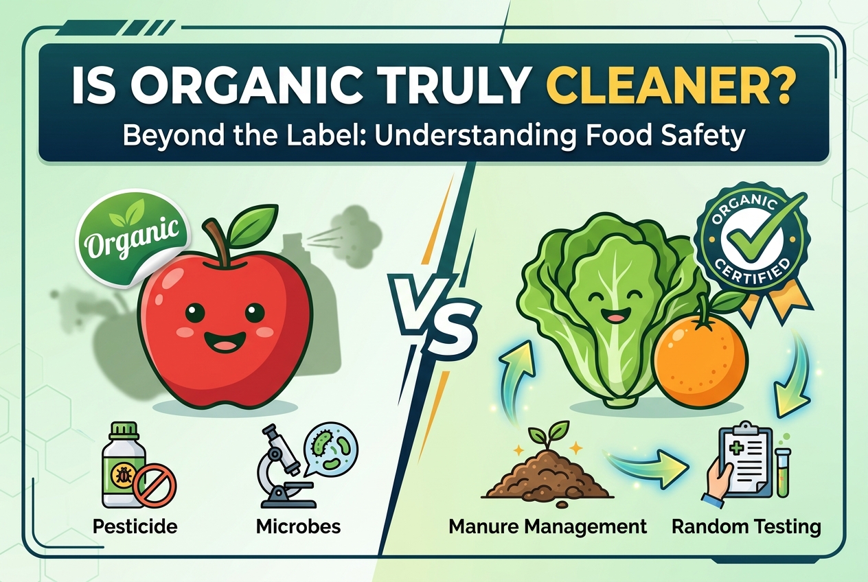 Organic Food Safety Depends on Strict Manure and Pesticide Controls