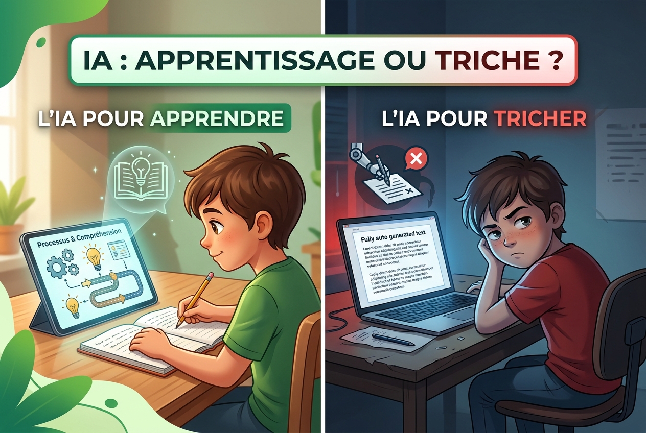 Quand l'IA aide votre enfant à apprendre et quand c'est de la triche