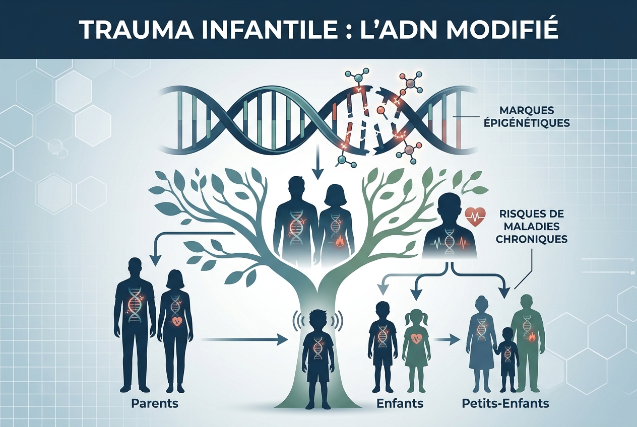 Le traumatisme infantile modifie l’ADN et la santé à travers les générations
