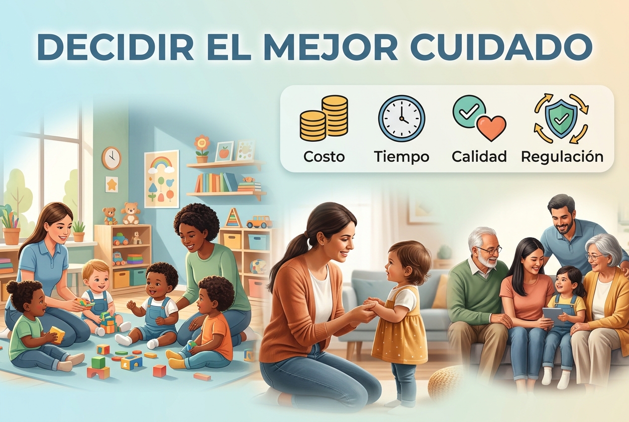 Elegir cuidado infantil significa intercambiar dinero, tiempo y tranquilidad
