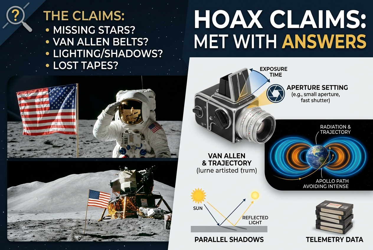 Every Moon Landing Hoax Claim Meets Its Answer