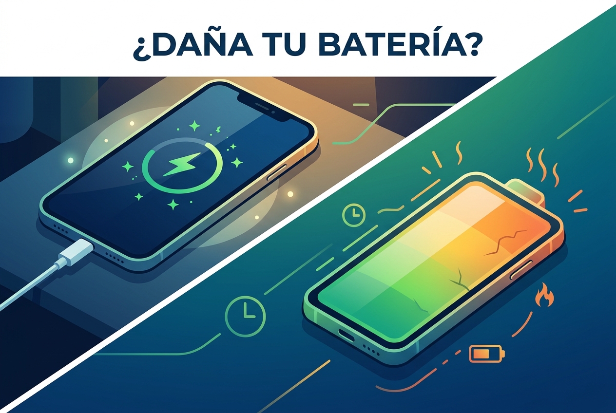 ¿Está dañando la carga nocturna la batería de tu teléfono?