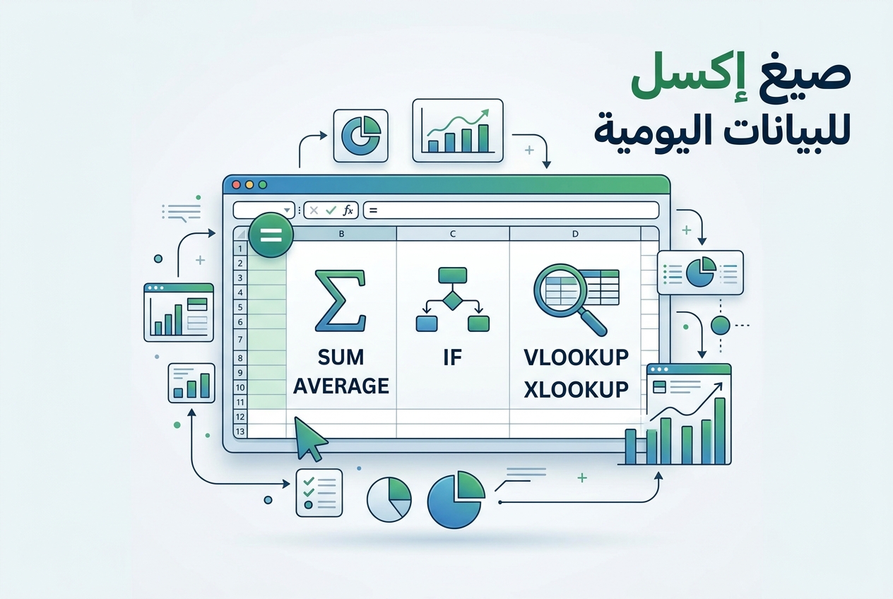 صيغ Excel الأساسية لمهام البيانات اليومية